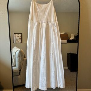 White Linen Old Navy Midi Dress
